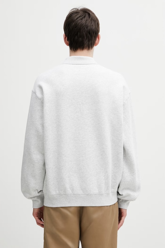 Одяг Carhartt WIP WIP Label Polo Sweat кофта бавовняна чоловіча I036349.482XX сірий