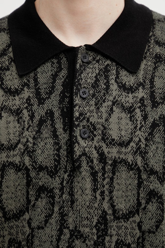 Carhartt WIP L/S Snake Polo sweater Men's green I036170.3QLXX