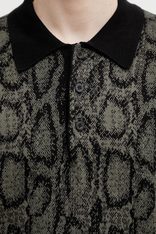 Carhartt WIP L/S Snake Polo sweter męski zielony I036170.3QLXX