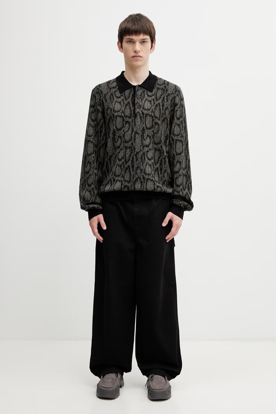 Carhartt WIP L/S Snake Polo sweater Men's I036170.3QLXX green