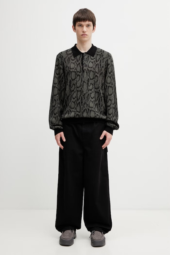 Carhartt WIP L/S Snake Polo sweter męski I036170.3QLXX zielony