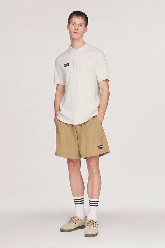 adidas Originals x SPZL Men's sweater-style polo shirt with viscose KF6808 beige SS26