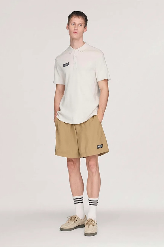 adidas Originals x SPZL Men's sweater-style polo shirt with viscose KF6808 beige SS26