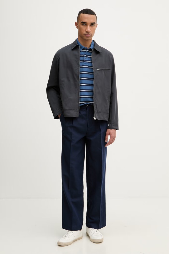 United Colors of Benetton polo pánské bavlněné 3UTCU302S modrá SS26