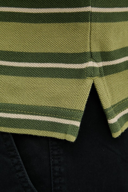 United Colors of Benetton πόλο ανδρικό βαμβακερό 3UTCU302S πράσινο