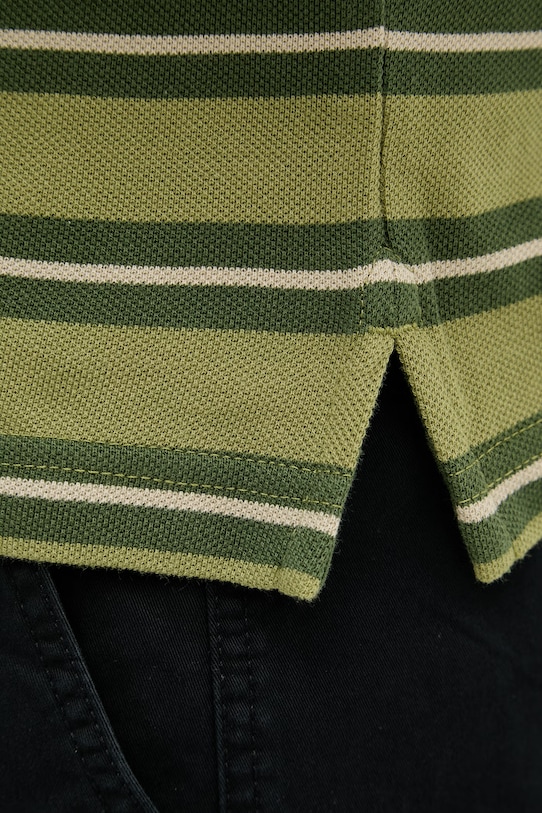 United Colors of Benetton πόλο ανδρικό βαμβακερό 3UTCU302S πράσινο