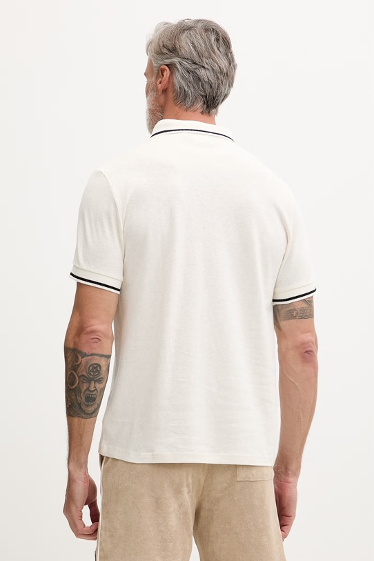 Odzież Fila polo męskie MONZA FAM1175 beżowy