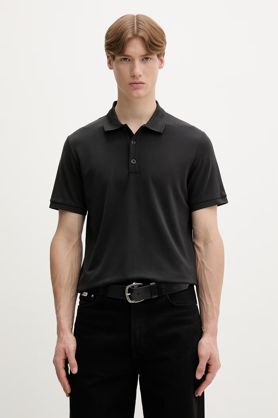 Rag & bone polo męskie czarny MBC25SP046PK46