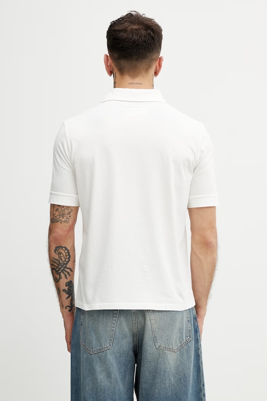 Odzież MM6 Maison Margiela polo męskie bawełniane SH2GL0011.M20108 biały