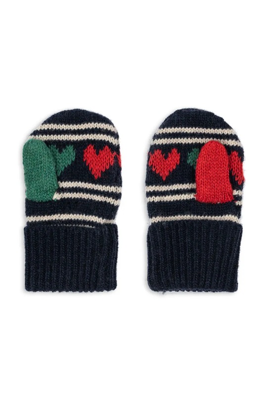 Konges Sløjd rękawiczki z dodatkiem wełny dziecięce BELOU MITTENS KS104228.PreSpring granatowy SS26
