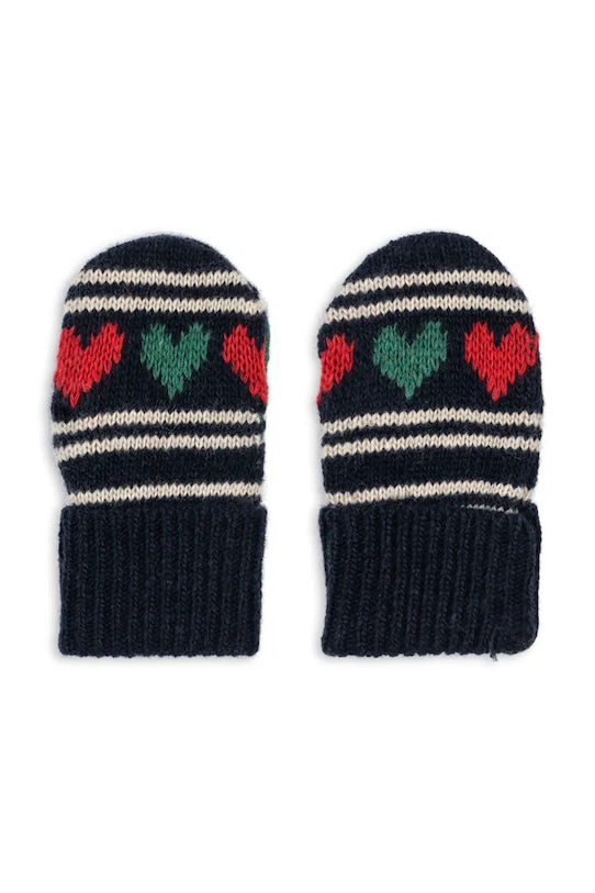 BIMBA Konges Sløjd guanti per bambini con lana BELOU MITTENS KS104228.PreSpring blu navy