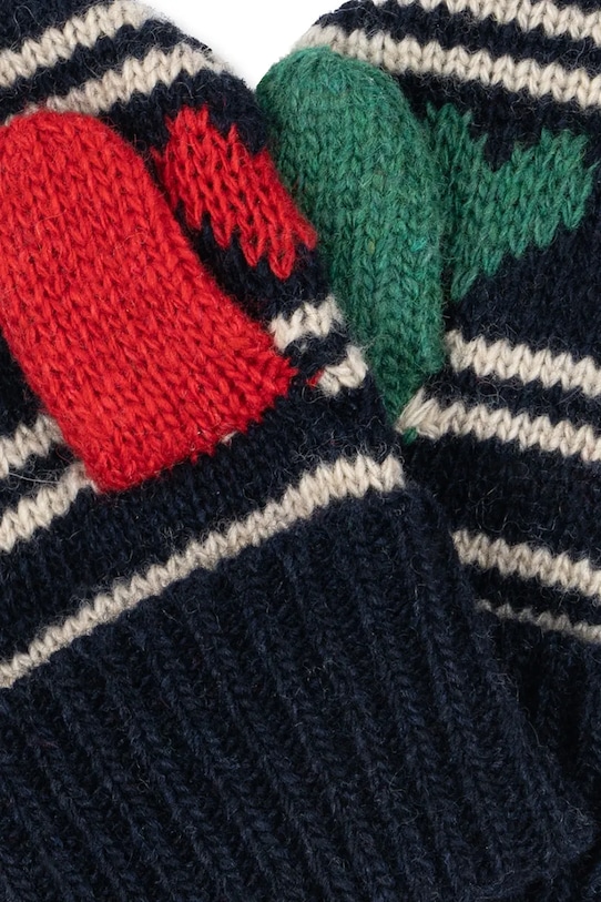 Konges Sløjd rękawiczki z dodatkiem wełny dziecięce BELOU MITTENS granatowy KS104228.PreSpring