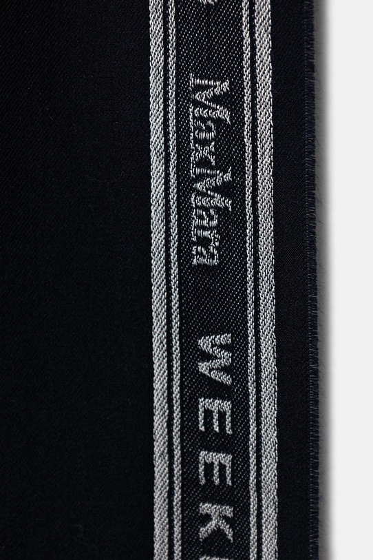 Akcesoria Weekend Max Mara szal z dodatkiem wełny ABALDI 2615541074600 granatowy