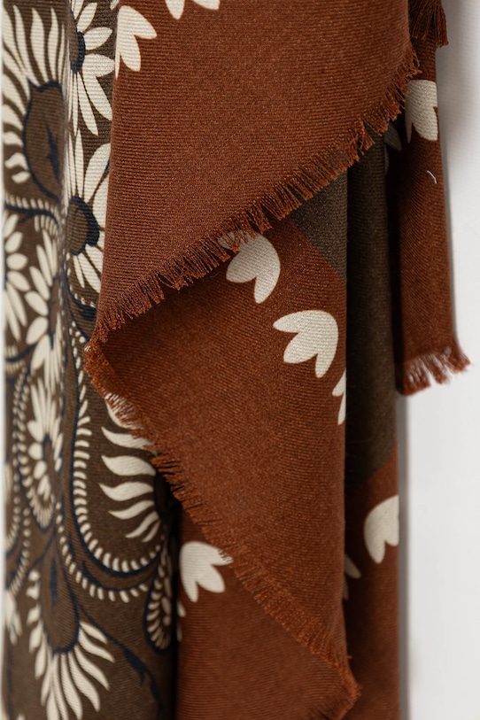 Аксессуары Платок с добавлением шерсти Weekend Max Mara AEDUCATA 2615541134600 коричневый