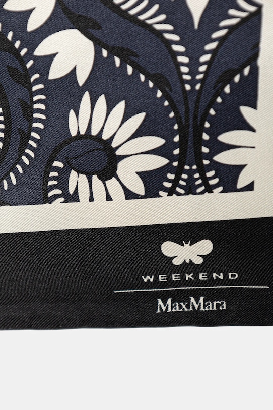Weekend Max Mara chusta jedwabna AONESTO 2615541144600 granatowy SS26