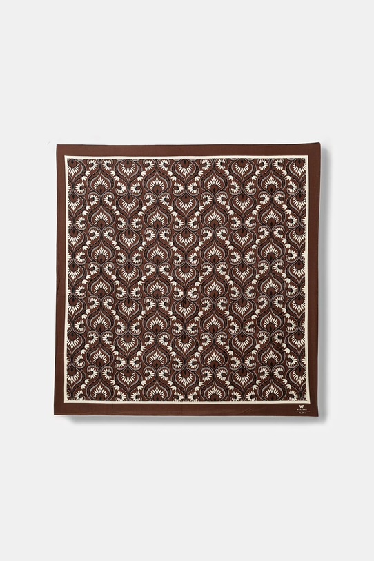 Weekend Max Mara chusta jedwabna AONESTO tkanina brązowy 2615541144600