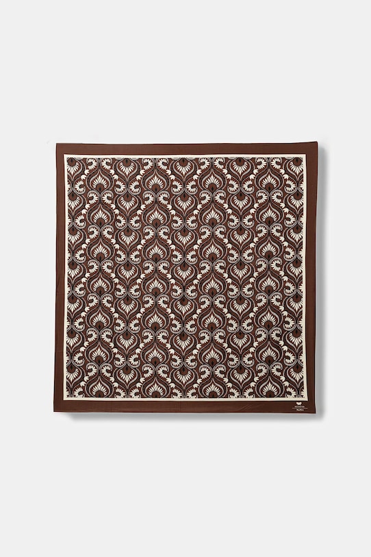 Weekend Max Mara chusta jedwabna AONESTO tkanina brązowy 2615541144600