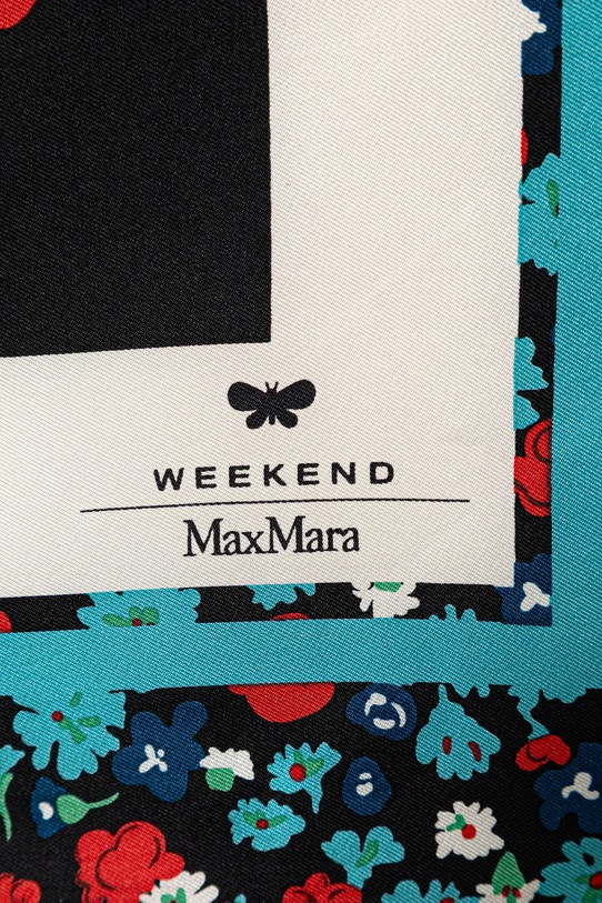 Akcesoria Weekend Max Mara chusta jedwabna AONESTONEW 2615541164600 beżowy