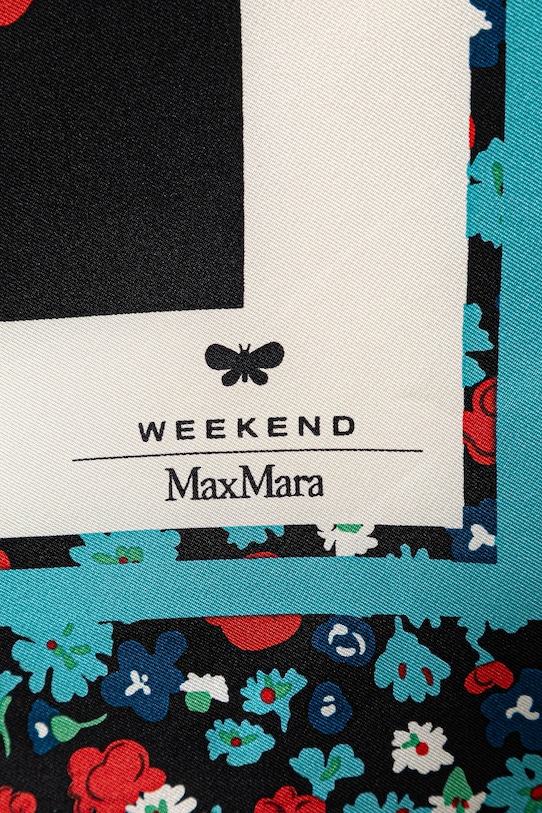 Akcesoria Weekend Max Mara chusta jedwabna AONESTONEW 2615541164600 beżowy