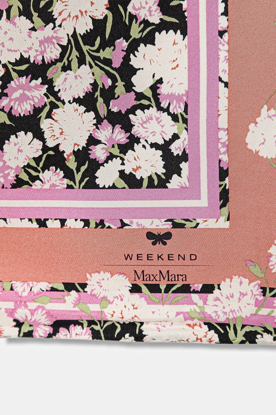 Weekend Max Mara chusta jedwabna AONESTONEW 2615541164600 różowy SS26