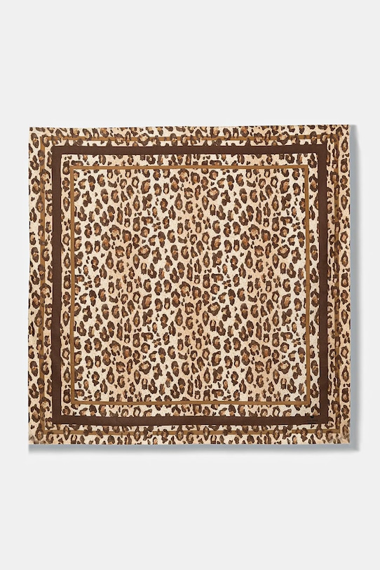 Weekend Max Mara chusta jedwabna AONESTONEW tkanina brązowy 2615541164600