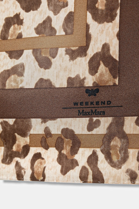 Weekend Max Mara chusta jedwabna AONESTONEW 2615541164600 brązowy SS26