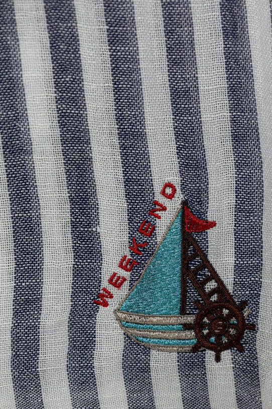 Akcesoria Weekend Max Mara chusta damska z dodatkiem lnu APERA 2615541025600 fioletowy