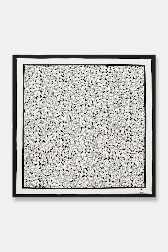 Weekend Max Mara apaszka damska jedwabna AONESTO biały 2615541035600