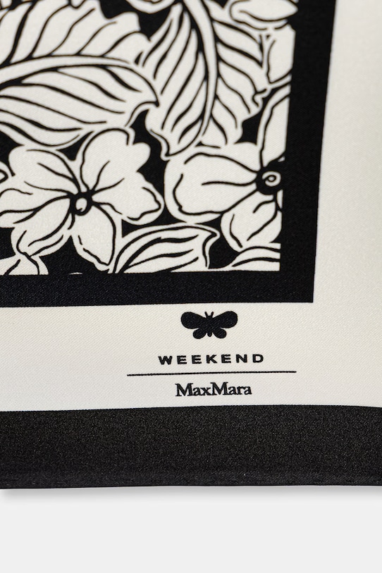 Weekend Max Mara apaszka damska jedwabna AONESTO 2615541035600 biały SS26