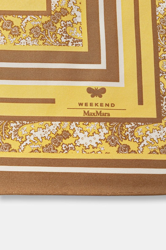 Weekend Max Mara apaszka damska jedwabna AONESTO 2615541035600 żółty SS26