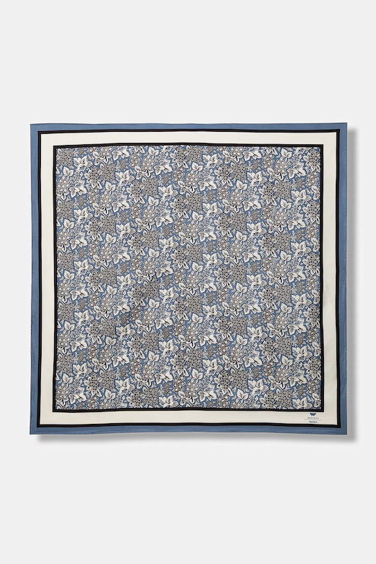 Weekend Max Mara apaszka damska jedwabna AONESTO niebieski 2615541035600