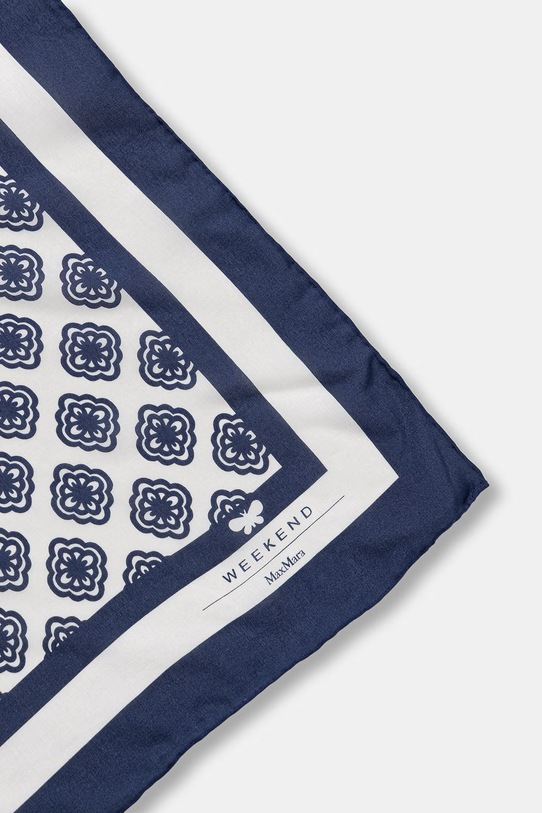 Weekend Max Mara chusta damska z dodatkiem jedwabiu ASARONG 2615541045600 granatowy SS26