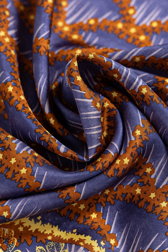 Akcesoria Weekend Max Mara apaszka damska jedwabna AONESTONEW 2615541065600 fioletowy