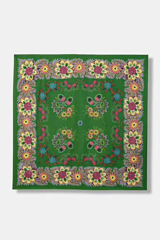 Weekend Max Mara svilena ruta ženska AONESTONEW zelena 2615541065600