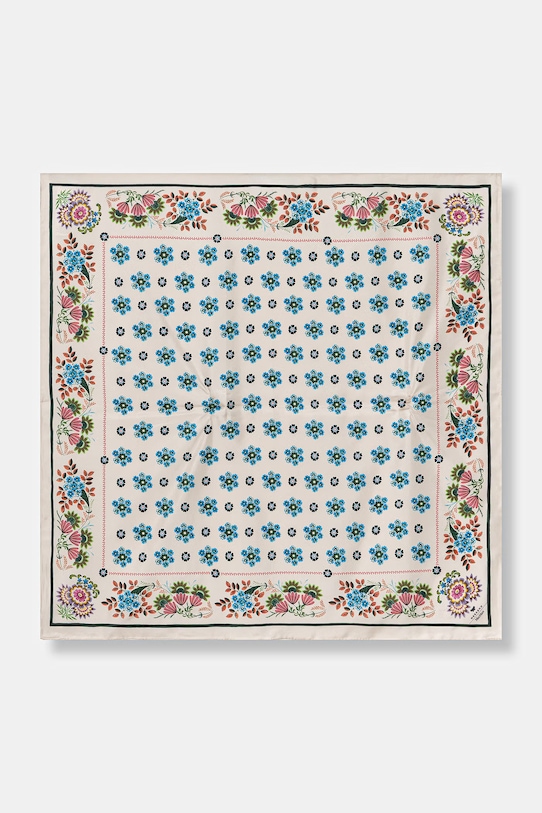 Weekend Max Mara apaszka damska jedwabna AONESTONEW beżowy 2615541065600