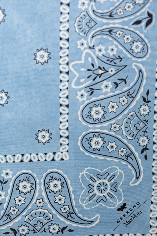 Weekend Max Mara bandana ženska svilena APENTOLA 2615541075600 modra SS26