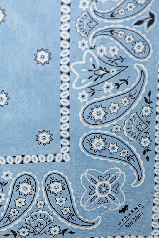 Weekend Max Mara bandana ženska svilena APENTOLA 2615541075600 modra SS26