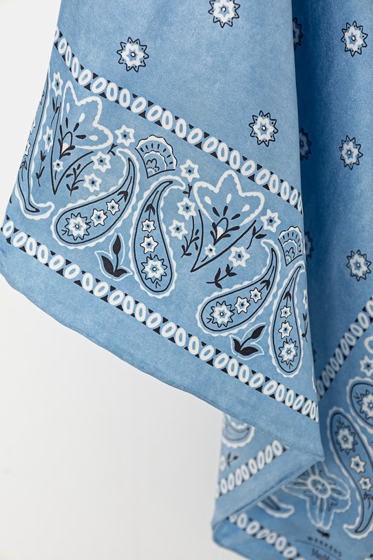 Dodatki Weekend Max Mara bandana ženska svilena APENTOLA 2615541075600 modra