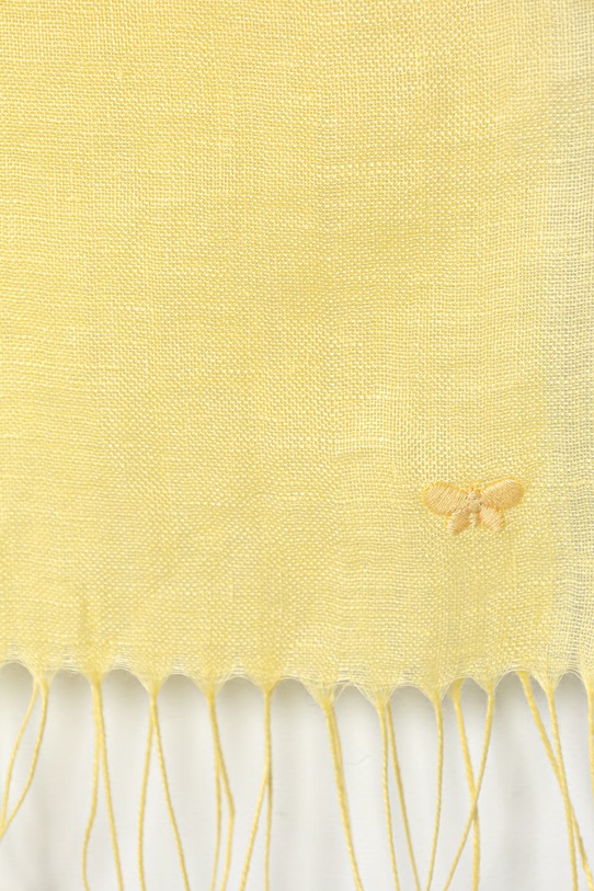 Weekend Max Mara szal damski lniany ASIONBIO 2615541105600 żółty SS26