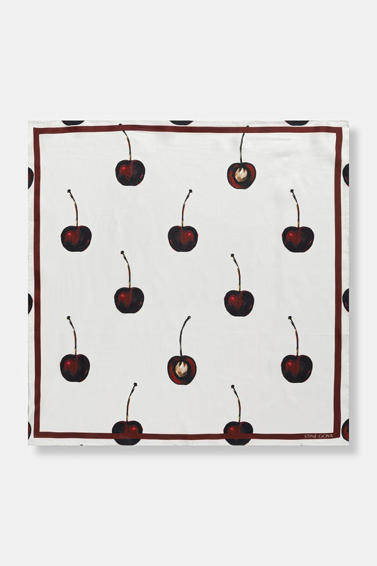 Hedvábný šátek Stine Goya látka burgundské SG.SS26.A010.2287