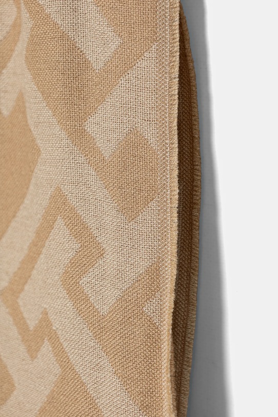 Tommy Hilfiger szalik z dodatkiem wełny AW0AW18051 beżowy SS26