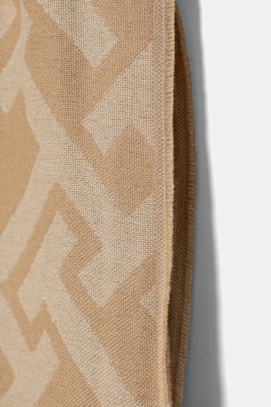 Tommy Hilfiger szalik z dodatkiem wełny AW0AW18051 beżowy SS26