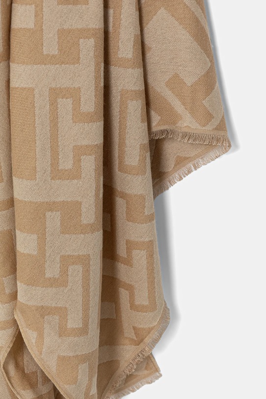 Akcesoria Tommy Hilfiger szalik z dodatkiem wełny AW0AW18051 beżowy