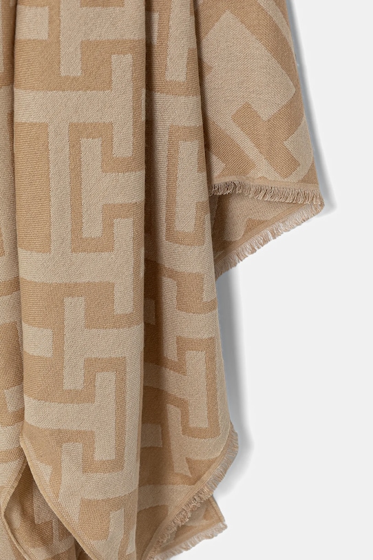 Akcesoria Tommy Hilfiger szalik z dodatkiem wełny AW0AW18051 beżowy