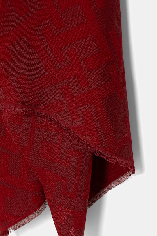 Tommy Hilfiger szalik z dodatkiem wełny AW0AW18051 czerwony SS26