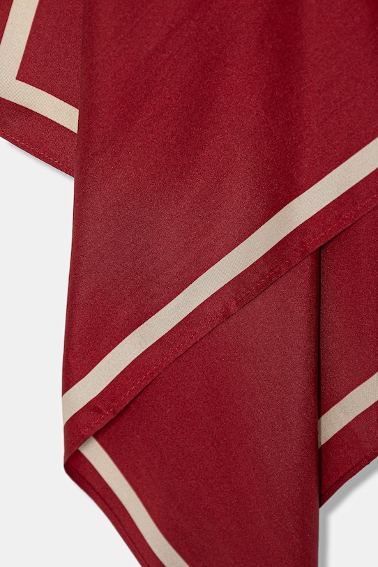 Tommy Hilfiger chusta jedwabna AW0AW18223 czerwony SS26