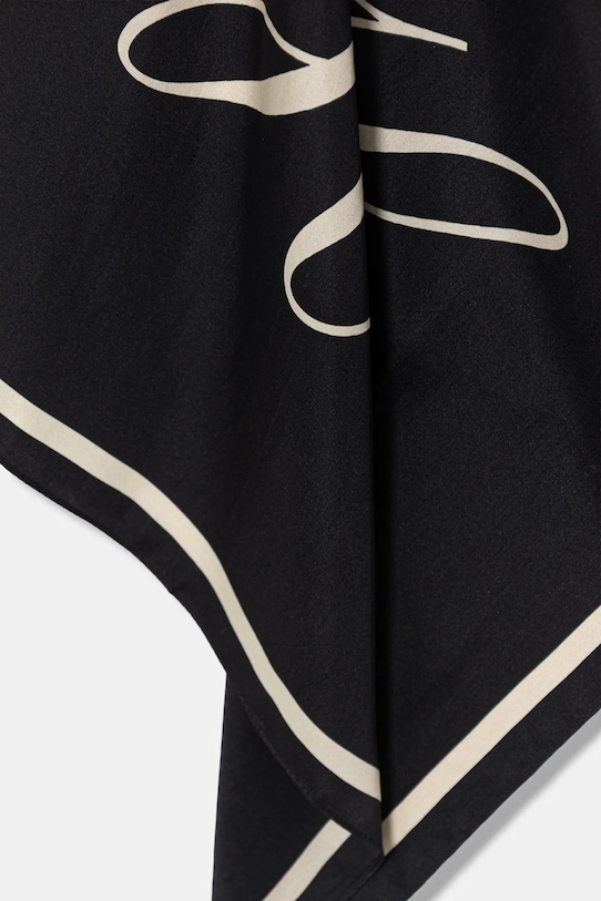 Tommy Hilfiger chusta jedwabna AW0AW18223 granatowy SS26