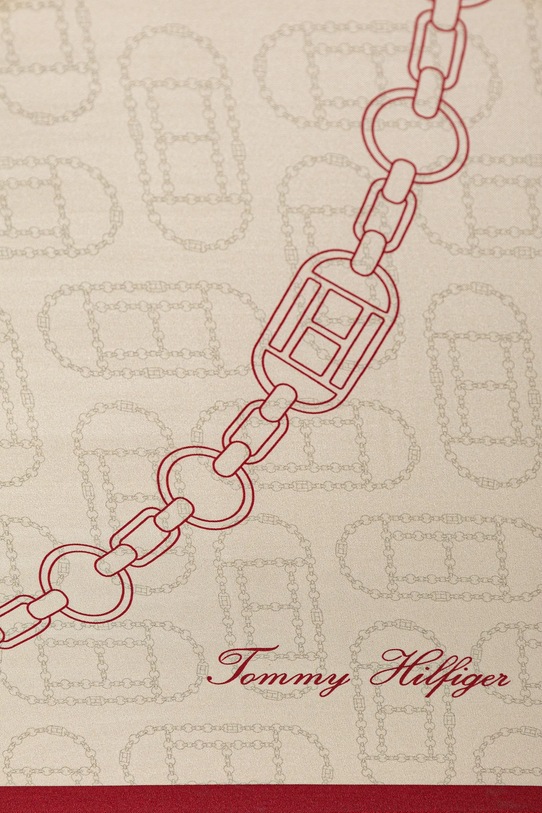 Svilena ruta Tommy Hilfiger AW0AW18277 bež SS26