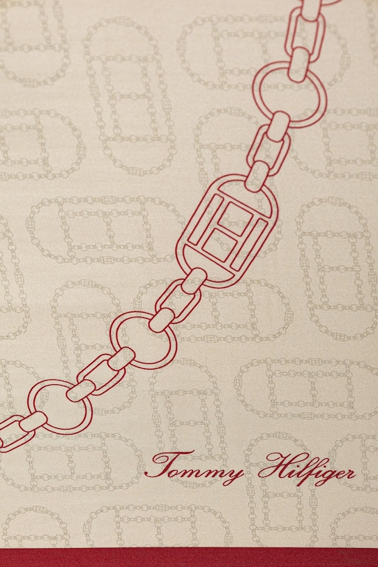 Svilena ruta Tommy Hilfiger AW0AW18277 bež SS26