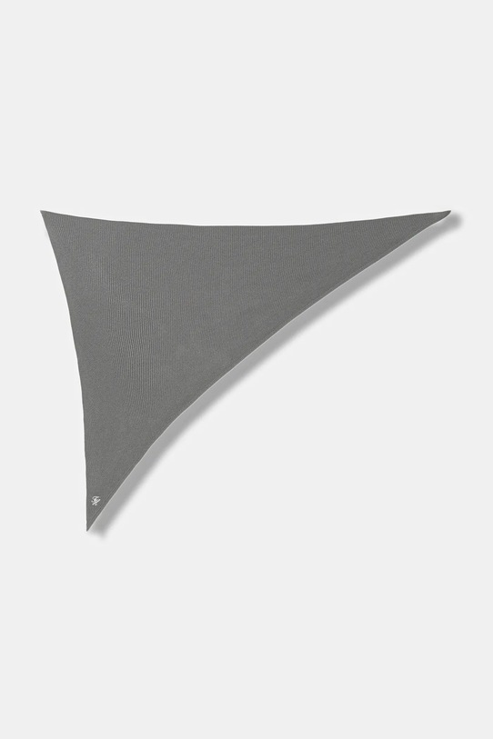 Tommy Hilfiger chusta wełniana aplikacja szary AW0AW18516